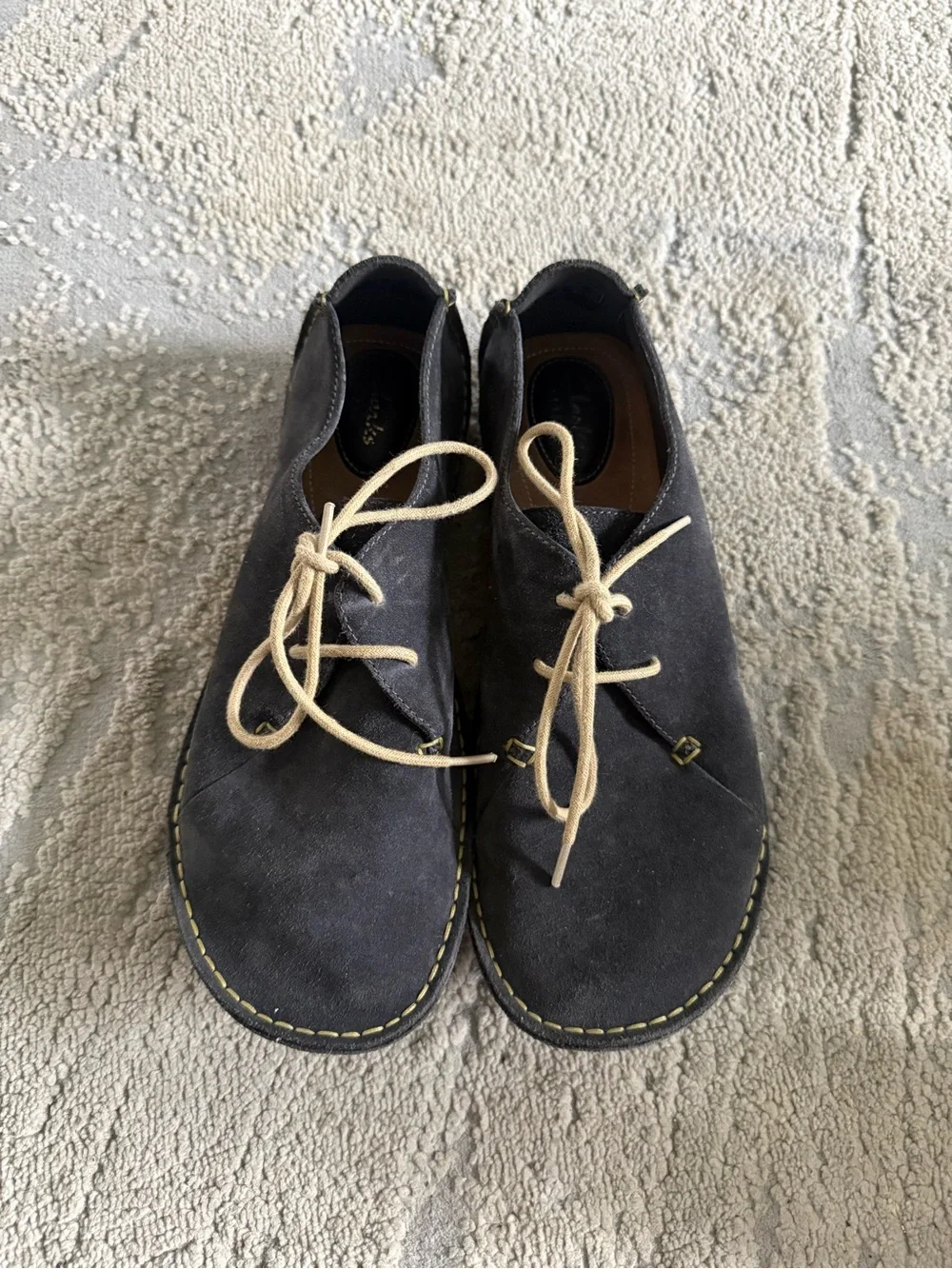 Clarks Artisan Janey Mae Gray Suede Oxford Lace Up Shoes sneaker 10